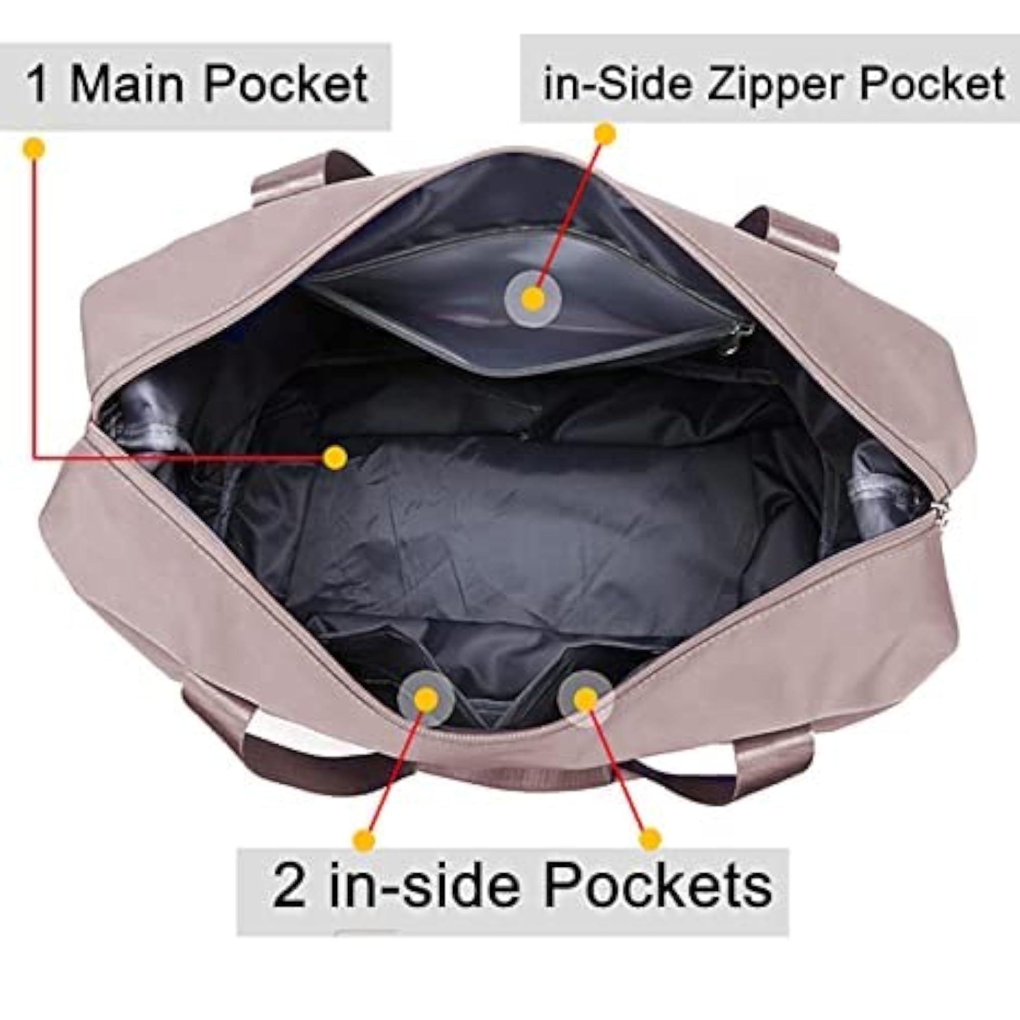 Large Capacity Folding Travel Duffel Bag for Sports and Gym